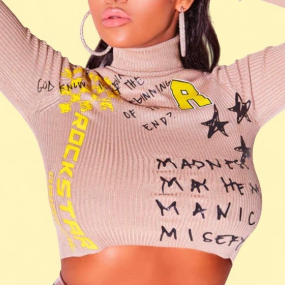 Rockstar Original graphic turtleneck